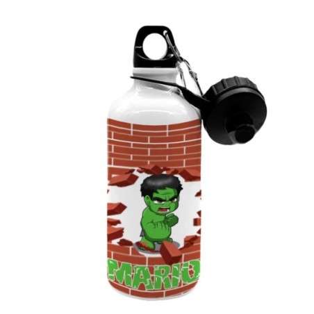 Borraccia personalizzata con nome baby hulk