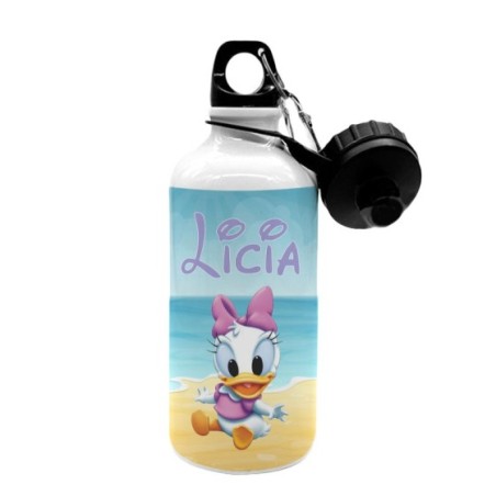 Borraccia personalizzata con nome baby paperina Cartoon