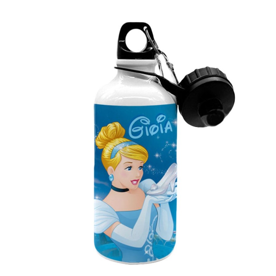 Borraccia personalizzata con nome cenerentola Cartoon