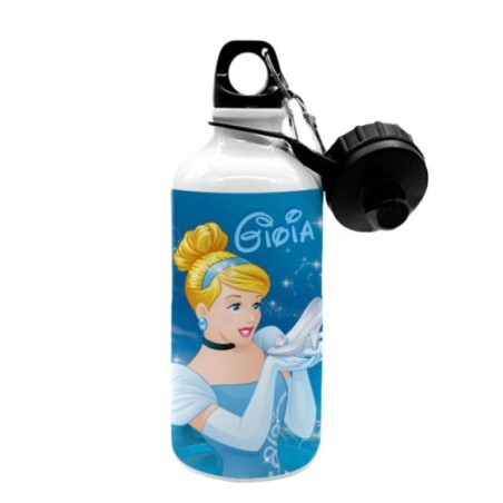 Borraccia personalizzata con nome cenerentola