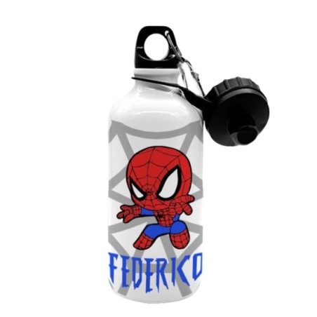Borraccia personalizzata con nome baby spiderman
