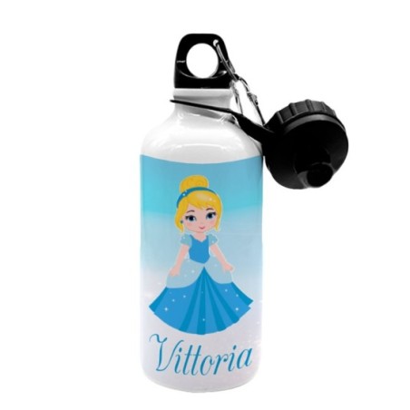 Borraccia personalizzata con nome baby principessa...