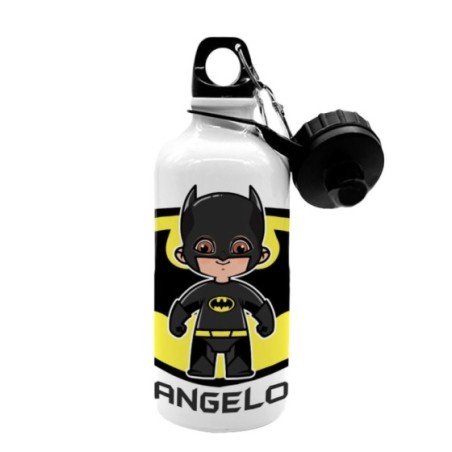 Borraccia personalizzata con nome baby batman