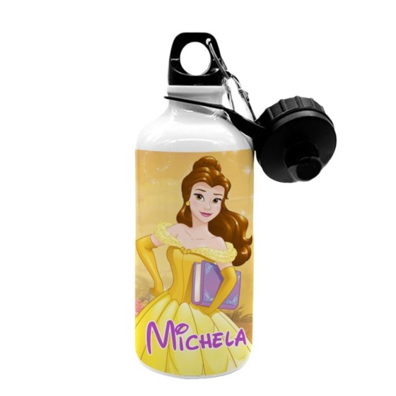 Borraccia personalizzata con nome belle Cartoon