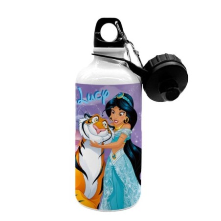 Borraccia personalizzata con nome jasmine con tigre Cartoon