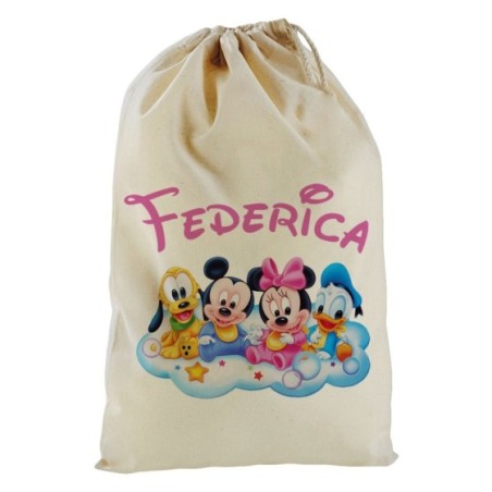 Sacchetto nascita bimbo personalizzato con nome baby...