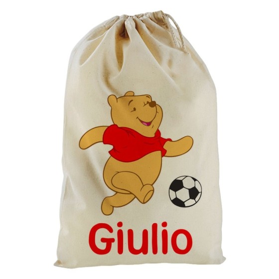 Sacchetto nascita bimbo personalizzato con nome winnie con il pallone Cartoon