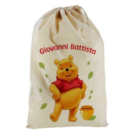 Sacchetto nascita bimbo personalizzato con nome winnie...