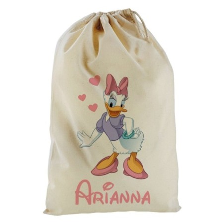 Sacchetto nascita bimba personalizzato con nome paperina