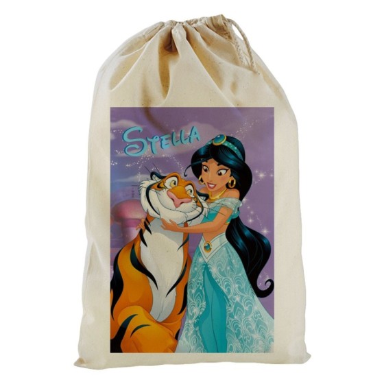 Sacco mare personalizzato con nome jasmine con tigre Cartoon
