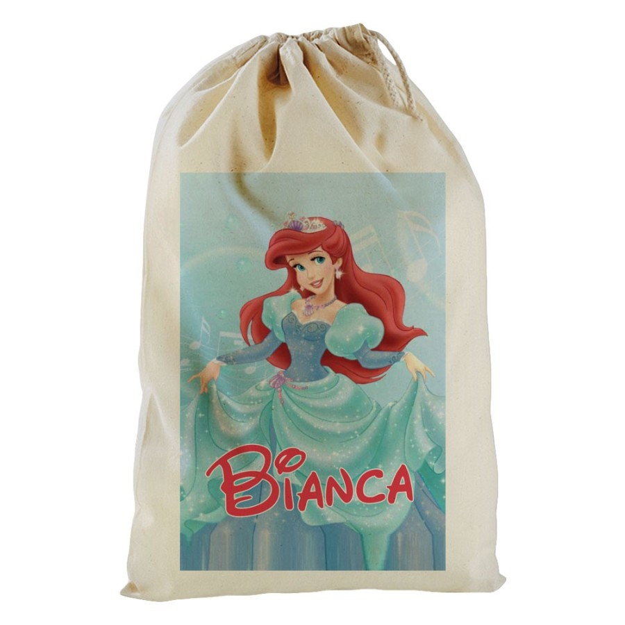 Sacco mare personalizzato con nome ariel Cartoon
