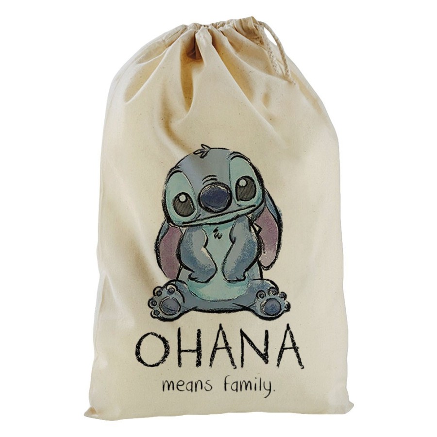 Sacchetto nascita bimbo con stitch ohana means family Cartoon
