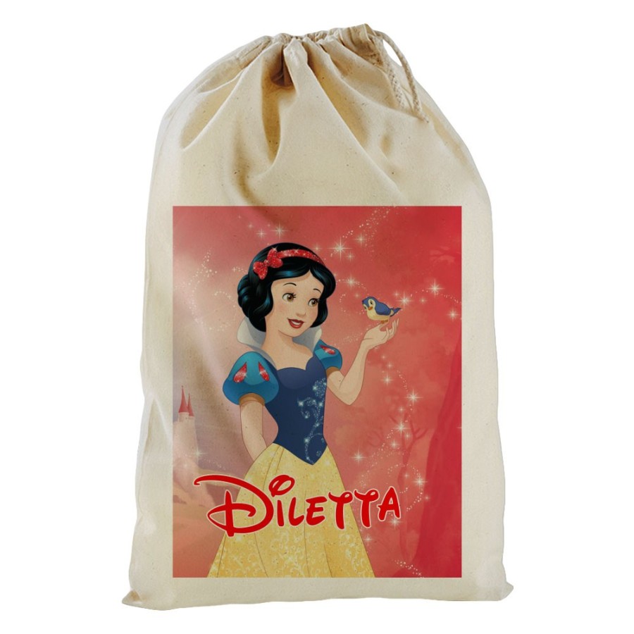 Sacco mare personalizzato con nome biancaneve Cartoon