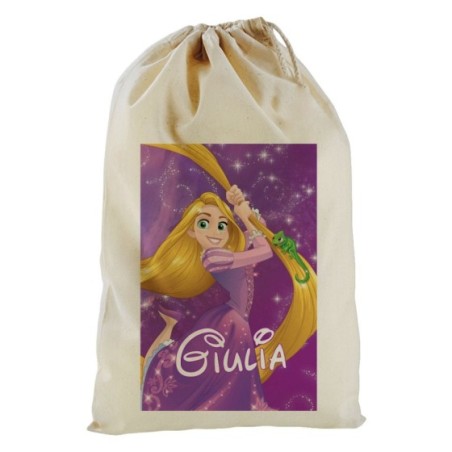 Sacco mare personalizzato con nome rapunzel Cartoon