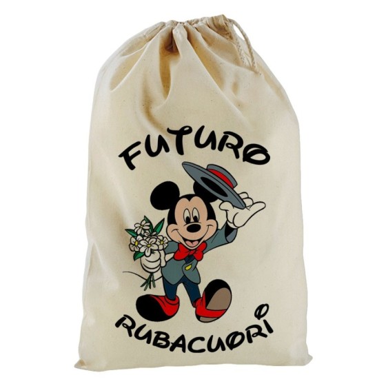 Sacchetto nascita bimbo futuro rubacuori con topolino Cartoon
