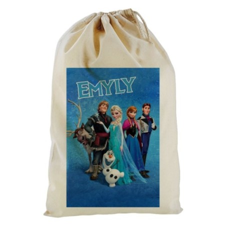 Sacco mare personalizzato con nome frozen