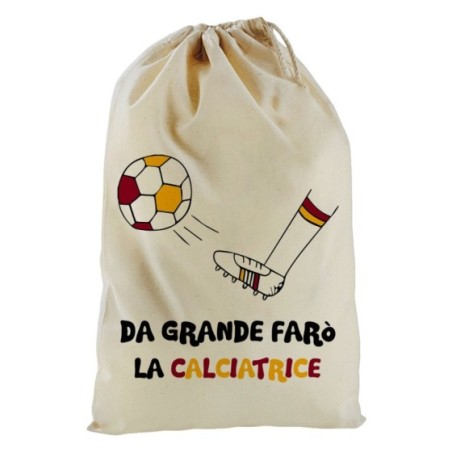 Sacchetto nascita bimbo da grande farò il calciatore...