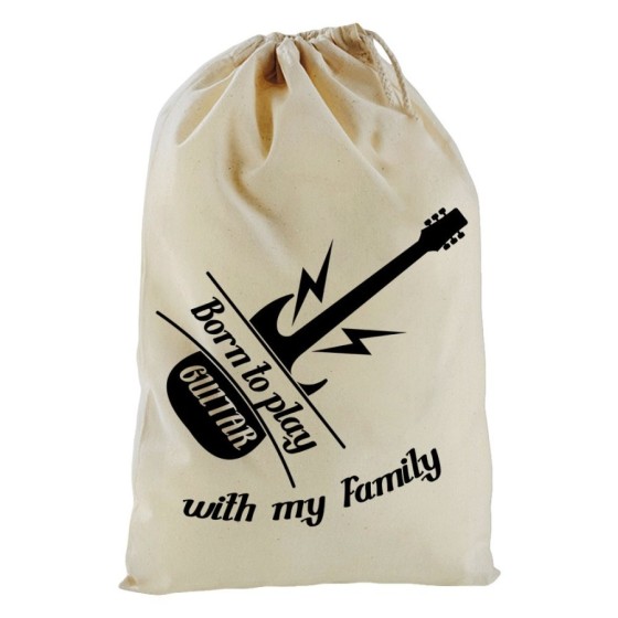 Sacchetto nascita bimbo born to play guitar with my family Per la famiglia