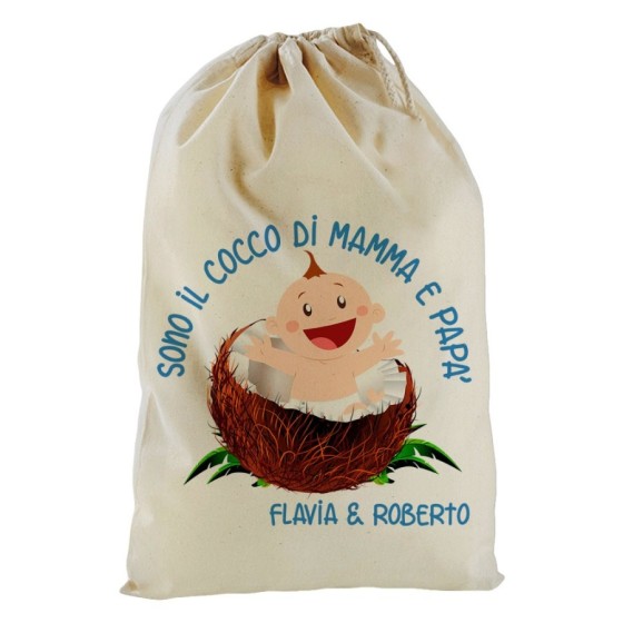 Sacchetto nascita bimbo sono il cocco la cocca di mamma e papà Per la famiglia