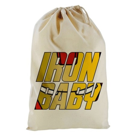 Sacchetto nascita bimbo iron baby sign