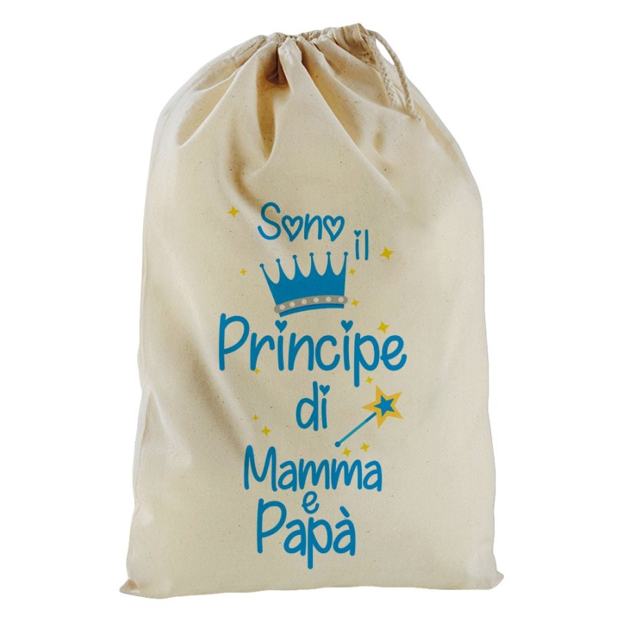 Sacchetto nascita bimbo sono la principessa il principe di mamma e papà Per la famiglia