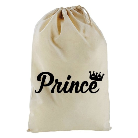Sacchetto nascita bimbo personalizzabile con nome prince princess con corona Per la famiglia