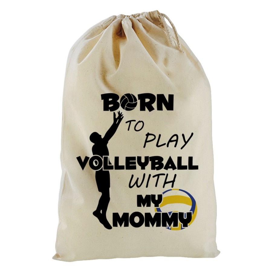 Sacchetto nascita bimbo born to play volleyball with my mommy Per la mamma