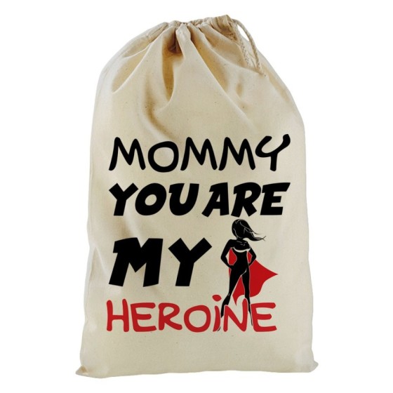 Sacchetto nascita bimbo mommy you are my heroine Per la mamma