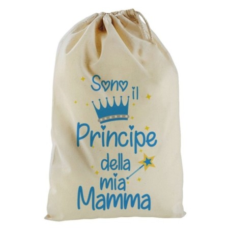 Sacchetto nascita bimbo sono il principe della mia mamma...
