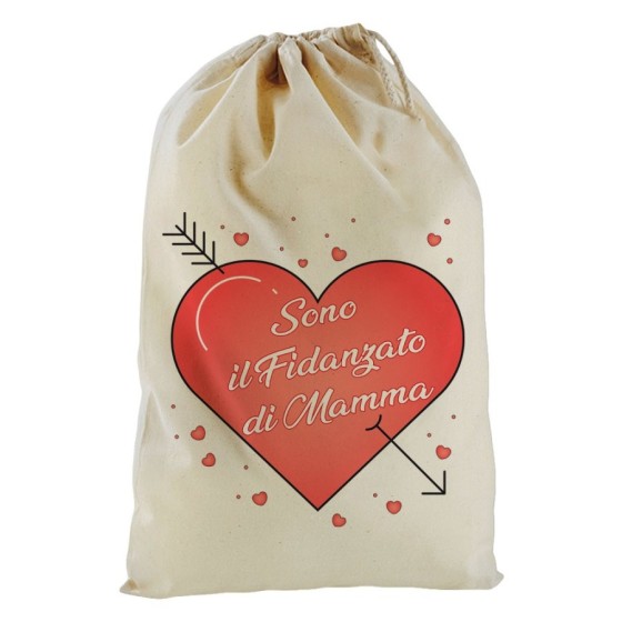 Sacchetto nascita bimbo sono il fidanzato di mamma con cuori Per la mamma