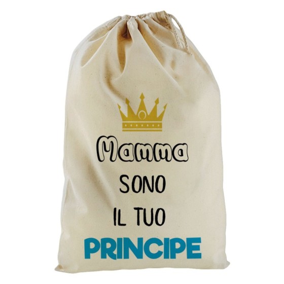 Sacchetto nascita bimbo mamma sono il tuo principe Per la mamma