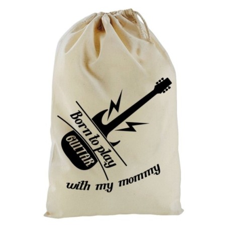 Sacchetto nascita bimbo born to play guitar with my mommy