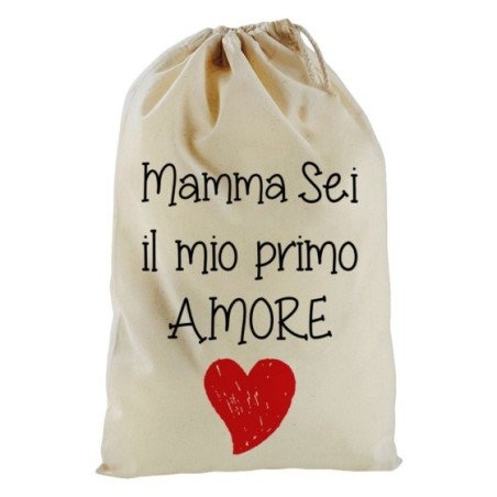 Sacchetto nascita bimbo mamma sei il mio primo amore
