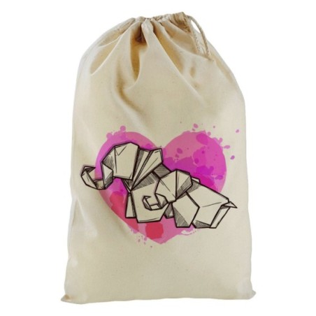 Sacchetto nascita bimba elefantine rosa