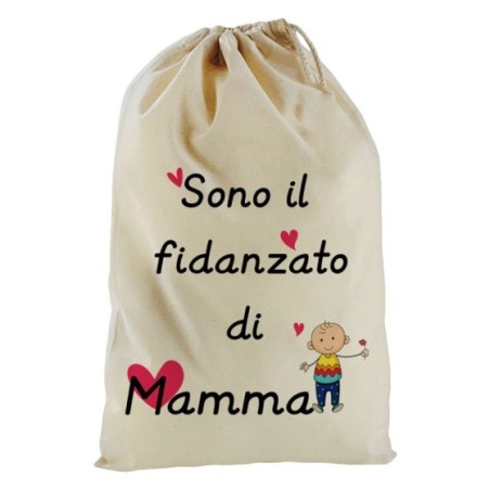 Sacchetto nascita bimbo sono il fidanzato di mamma