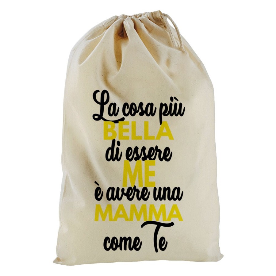 Sacchetto nascita bimbo la cosa più bella di essere me è avere una mamma come te Per la mamma