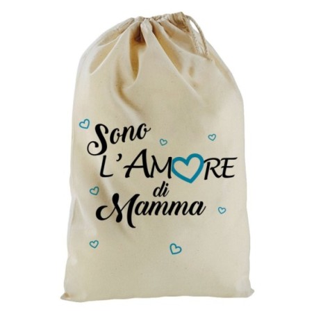 Sacchetto nascita bimbo sono l'amore di mamma