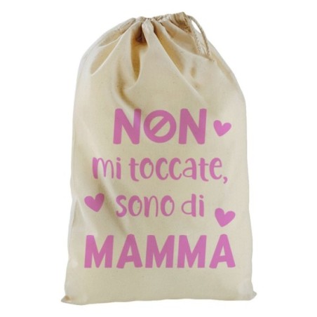 Sacchetto nascita bimbo non mi toccate sono di mamma