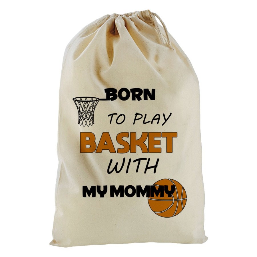 Sacchetto nascita bimbo born to play basket with my mommy Per la mamma