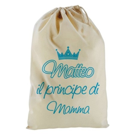 Sacchetto nascita bimbo personalizzato con nome il...