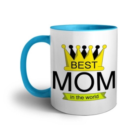 Tazza best mom in the world with crown Per la mamma
