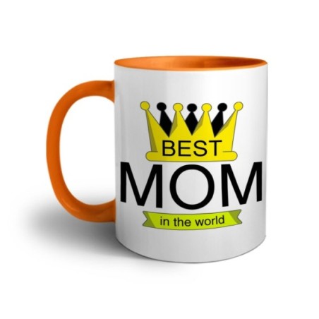 Tazza best mom in the world with crown Per la mamma