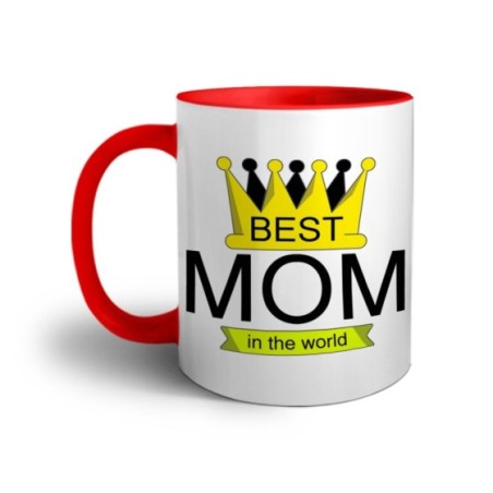Tazza best mom in the world with crown Per la mamma
