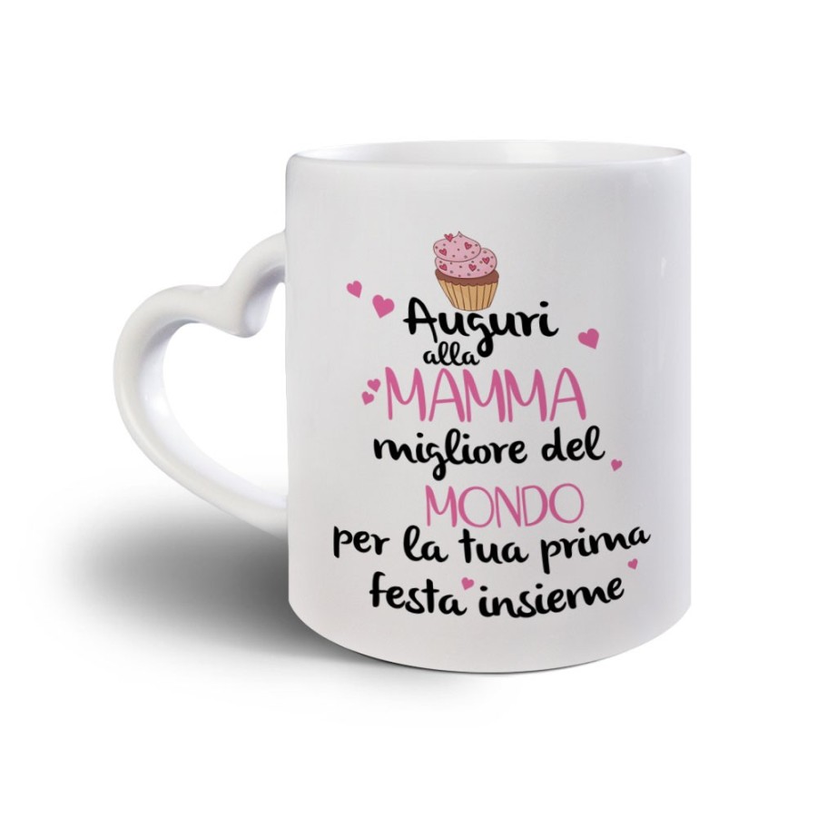 Tazza auguri alla mamma migliore al mondo per la tua prima festa insieme Per la mamma