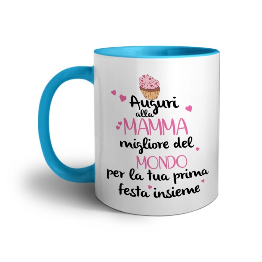 Tazza auguri alla mamma migliore al mondo per la tua prima festa insieme Per la mamma