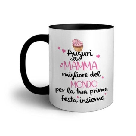 Tazza auguri alla mamma migliore al mondo per la tua prima festa insieme Per la mamma