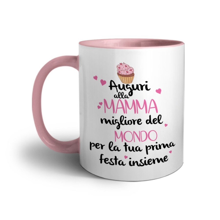 Tazza auguri alla mamma migliore al mondo per la tua prima festa insieme Per la mamma