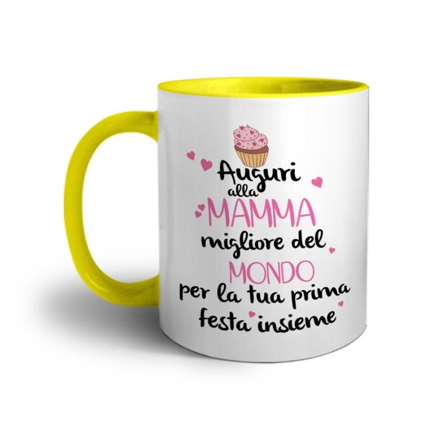 Tazza auguri alla mamma migliore al mondo per la tua prima festa insieme Per la mamma