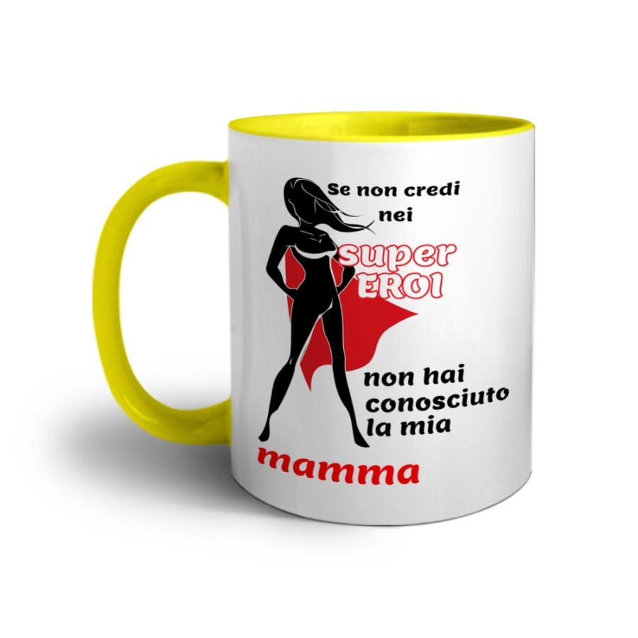 Tazza se non credi nei super eroi non hai conosciuto la mia mamma Per la mamma