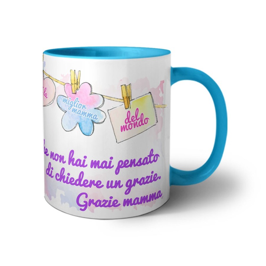Tazza a te che non hai mai pensato di chiedere un grazie mamma Per la mamma